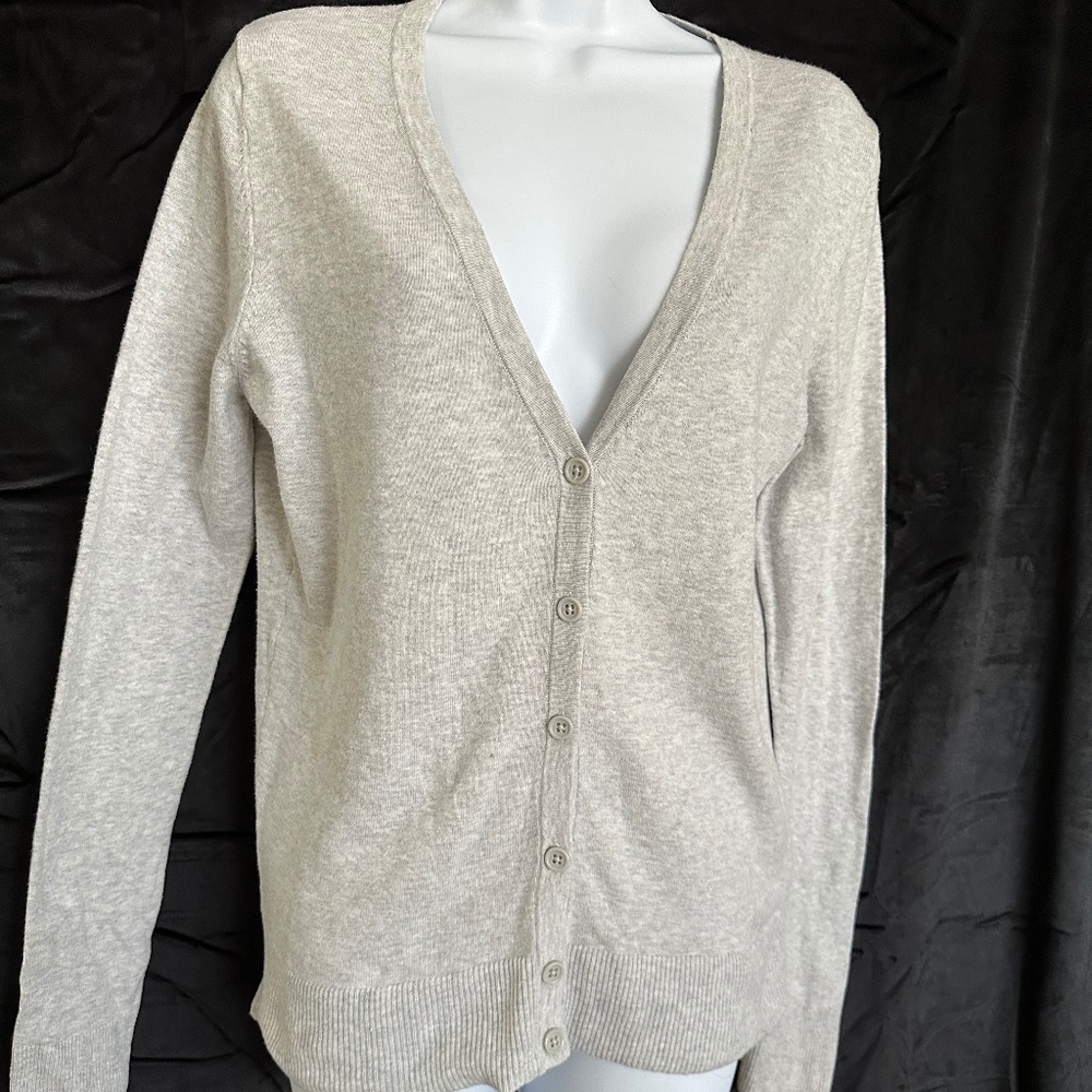 Merona,heather gray cardigan size M